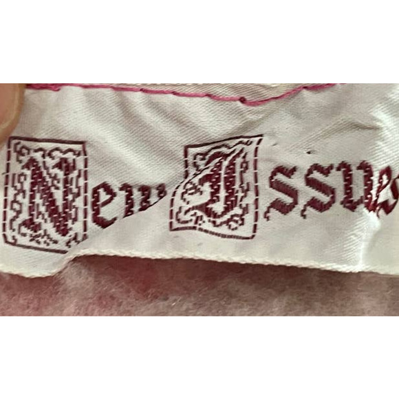 Vintage New Issues Womens House Coat Dark Pink Velour Zippered Pockets OS - Picture 11 of 12